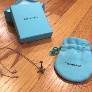 Tiffany & co. Eiffel Tower charm necklace
